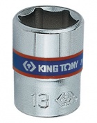 Головка торцевая стандартная шестигранная 1/4", 4 мм KING TONY 233504M