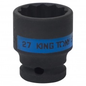 Головка торцевая ударная двенадцатигранная 1/2", 27 мм KING TONY 453027M