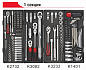 Тележка инструментальная (JTC-5021) 7 секций с набором инструментов 344 предмета JTC