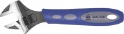 Ключ разводной 200 мм, эргономичная ручка, держатель МАСТАК 020-10200H