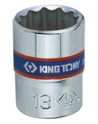 Головка торцевая стандартная двенадцатигранная 1/4", 14 мм KING TONY 233014M