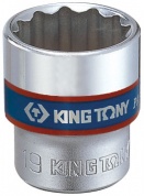 Головка торцевая стандартная двенадцатигранная 3/8", 10 мм KING TONY 333010M