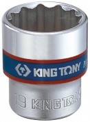 Головка торцевая стандартная двенадцатигранная 3/8", 7 мм KING TONY 333007M