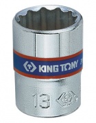Головка торцевая стандартная двенадцатигранная 1/4", 6 мм KING TONY 233006M