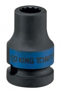 Головка торцевая ударная двенадцатигранная 1/2", 10 мм KING TONY 453010M