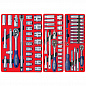 Набор инструментов "СТАНДАРТ" в синей тележке, 186 предметов МАСТАК 52-04186B
