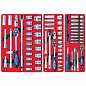 Набор инструментов "ПРОФИ" в красной тележке, 299 предметов МАСТАК 52-06299R