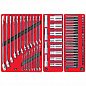 Набор инструментов "СТАНДАРТ" в красной тележке, 186 предметов МАСТАК 52-05186R