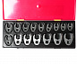 Набор ключей разрезных 10-19мм 3/8" , 21-27мм 1/2" односторонних 16 предметов в кейсе JTC