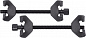 Стяжка амортизаторных пружин, 270 мм, вороненая, двойной крюк, 2 предмета МАСТАК 100-03270